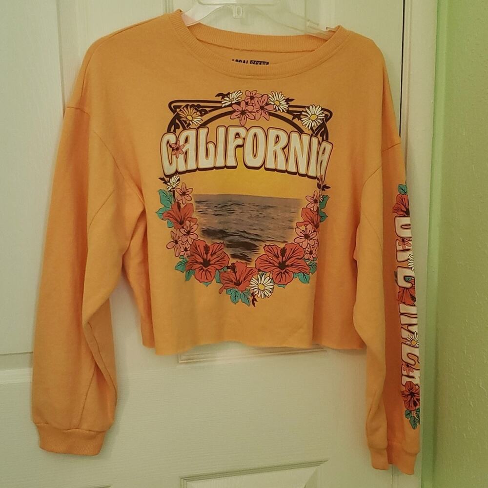 California dreamer cropped sweatshirt